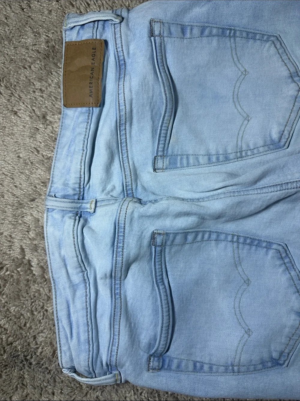 American Eagle Outfitters Light Blue Straight Leg Jeans